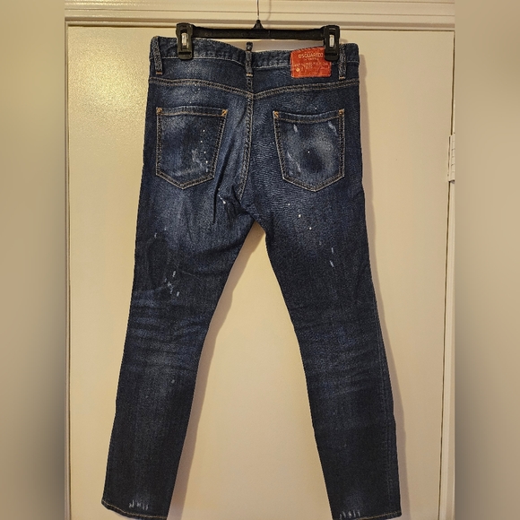 DSquared2 Dark Blue Ripped Jeans - Picture 4 of 5